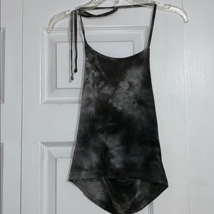 Grey tie-dye halter from Brandy Melville!